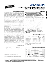 MAX9705DEBC+T Datenblatt Cover