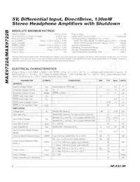 MAX9722AETE+TG069 Datasheet Page 2