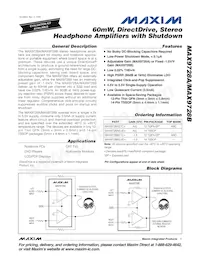 MAX9728AETC+TWGA8 Datenblatt Cover