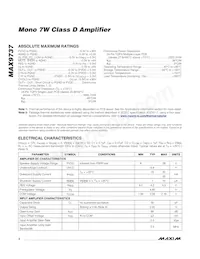 MAX9737ETG/V+T Datasheet Page 2