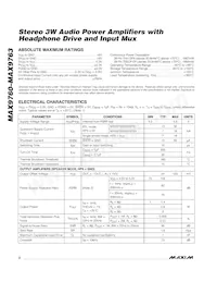 MAX9763ETI+T Datasheet Pagina 2