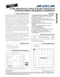 MAX9796EBX+TG45 Datenblatt Cover