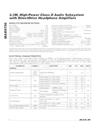 MAX9796EBX+TG45 Datasheet Pagina 2