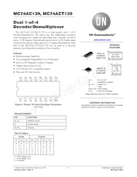 MC74ACT139DR2G Datenblatt Cover