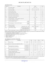 MC74ACT139DR2G Datenblatt Seite 3