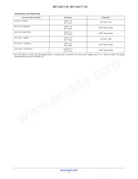 MC74ACT139DR2G Datasheet Pagina 6