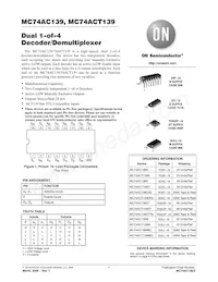 MC74ACT139MELG Datasheet Copertura