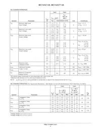 MC74ACT139MELG Datenblatt Seite 4