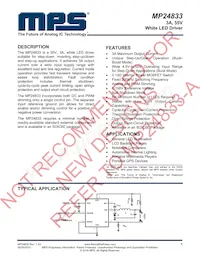 MP24833GN-Z Datasheet Copertura