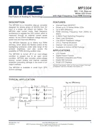 MP3304CDD-LF-P Datasheet Copertura