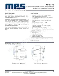 MP6506GQ-P Datasheet Copertura