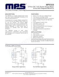 MP6508GR-P Datasheet Cover