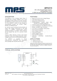 MP6515GF Datasheet Copertura