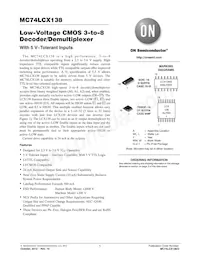 NLV74LCX138DR2G Datasheet Cover