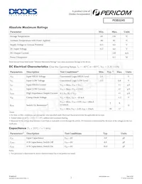 PI3B3245SE Datasheet Pagina 2