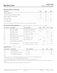 PI5C16245AEX Datasheet Pagina 2