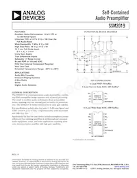 SSM2019BRWZRL Datasheet Cover