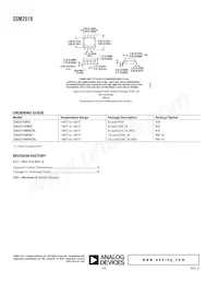 SSM2019BRWZRL Datasheet Pagina 10