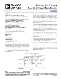 SSM2305CPZ-R2 Datenblatt Cover