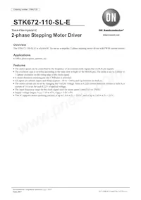 STK672-110-SL-E Datasheet Cover