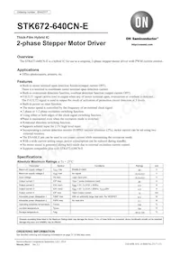 STK672-640CN-E Datasheet Cover