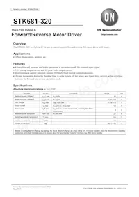 STK681-320 Datasheet Cover