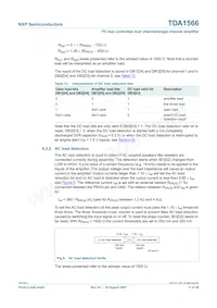TDA1566TH/N1C Datasheet Pagina 11