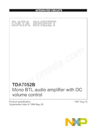 TDA7052B/N1 Datenblatt Cover