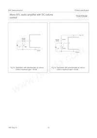 TDA7052B/N1 Datasheet Pagina 10