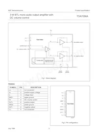 TDA7056A/N2 Datasheet Pagina 3