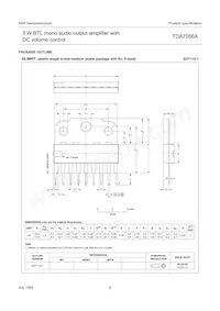 TDA7056A/N2數據表 頁面 8