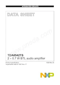TDA8542TS/N1 Datenblatt Cover