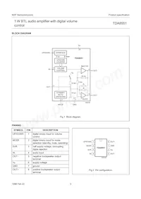 TDA8551T/N1 Datasheet Pagina 3