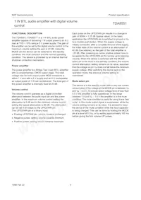 TDA8551T/N1 Datasheet Pagina 4