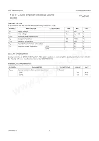 TDA8551T/N1 Datasheet Pagina 5