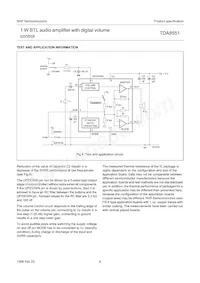 TDA8551T/N1 Datasheet Pagina 8