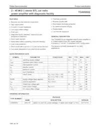 TDA8560Q/N1C Datasheet Page 2