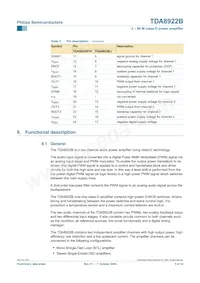 TDA8922BJ/N2 Datasheet Pagina 5