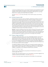 TDA8922BJ/N2 Datasheet Pagina 9