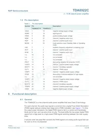 TDA8922CJ/N1 Datenblatt Seite 5