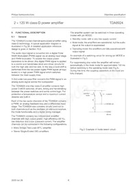 TDA8924TH/N2數據表 頁面 6