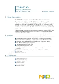 TDA8933BTW/N2 Datasheet Copertura