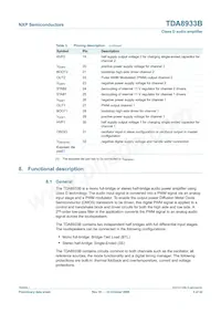 TDA8933BTW/N2 Datasheet Pagina 5