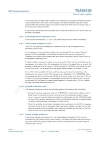 TDA8933BTW/N2 Datasheet Pagina 9