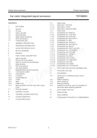 TEF6890H/V3 Datasheet Pagina 2