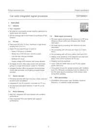 TEF6890H/V3 Datasheet Pagina 3