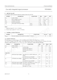 TEF6890H/V3 Datasheet Pagina 11