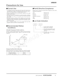 W2RF004RM Datasheet Page 9
