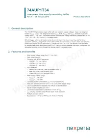 74AUP1T34GF Datasheet Copertura