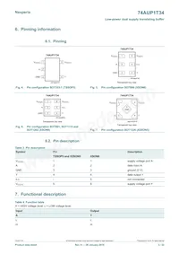 74AUP1T34GF Datasheet Pagina 3